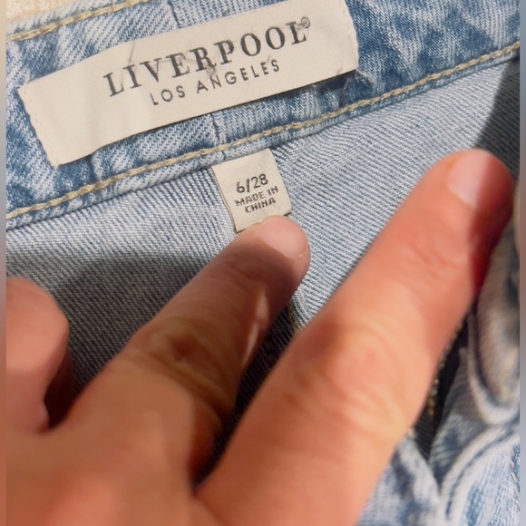 Liverpool Jeans  Hannah High Rise Flare Twist Seam- Frankfurt size 6/28 - Picture 9 of 13